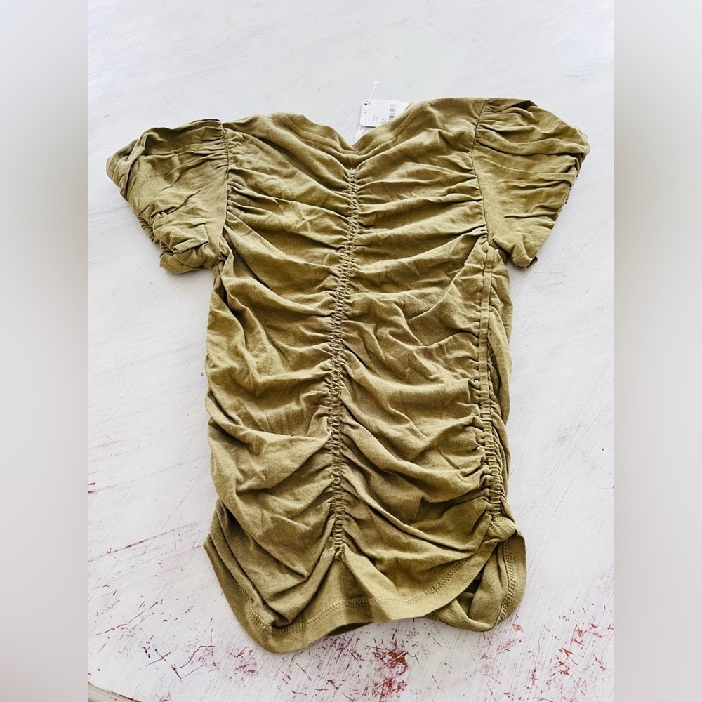 Free People Better Days Tee in Army Size XS NWT $68 - Picture 3 of 9